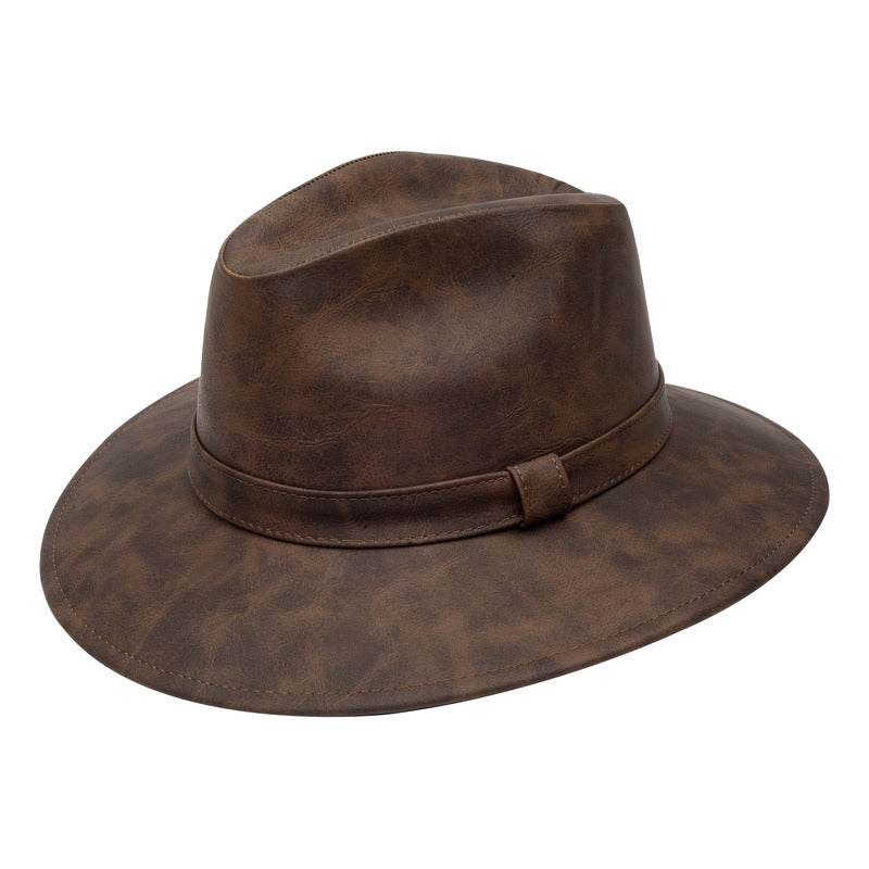 Sombrero Unisex Casual Elegante De Vini Piel Estilo Clásico
