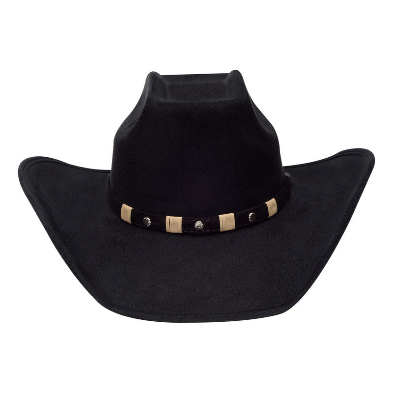 Sombrero Vaquero De Gamuza Fino 8 Segundos Clásico