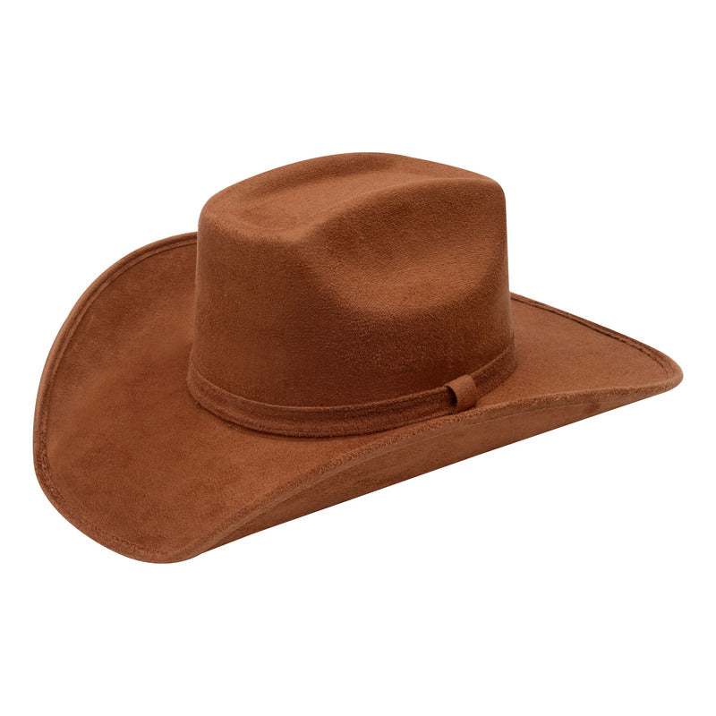 Sombrero Vaquero De Gamuza Fino 8 Segundos Clásico