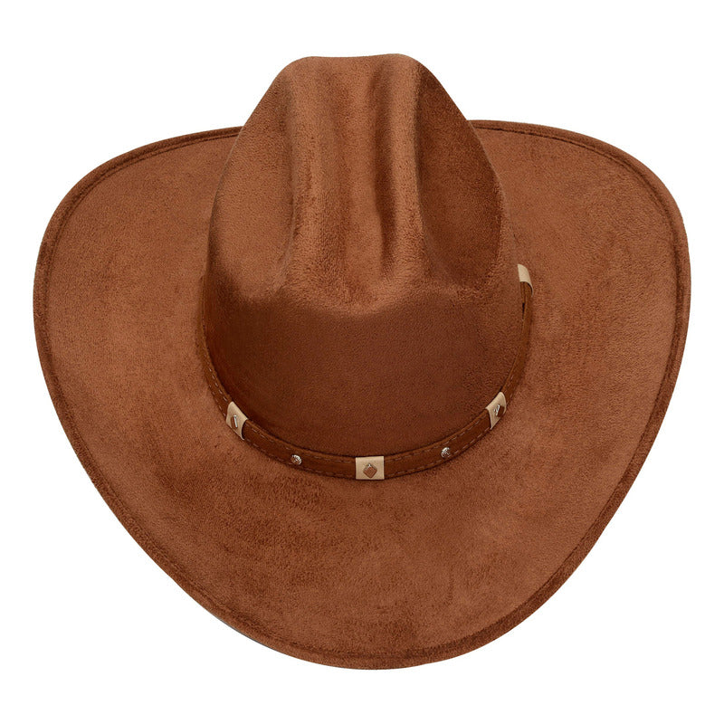 Sombrero De Gamuza Fino Horma Americana - Elegante Y Clásico