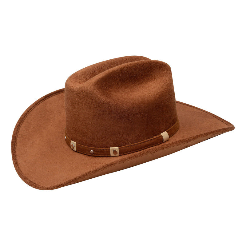 Sombrero De Gamuza Fino Horma Americana - Elegante Y Clásico