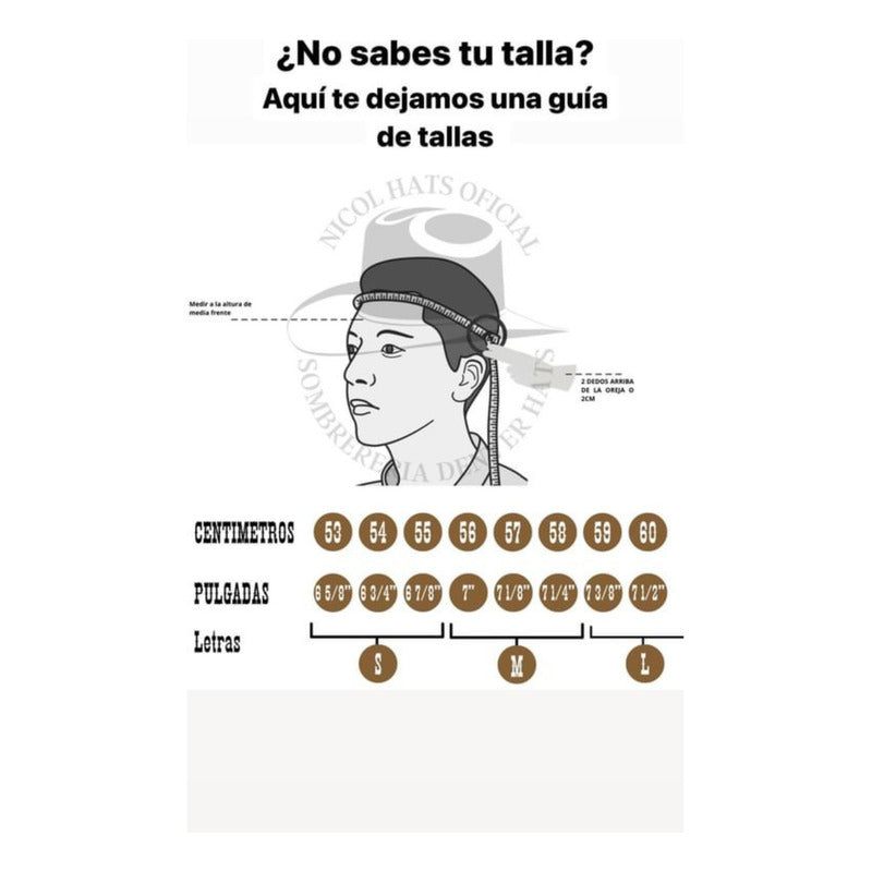 Sombrero Vaquero Para Hombre Horma Chihuahua 100x Adulto