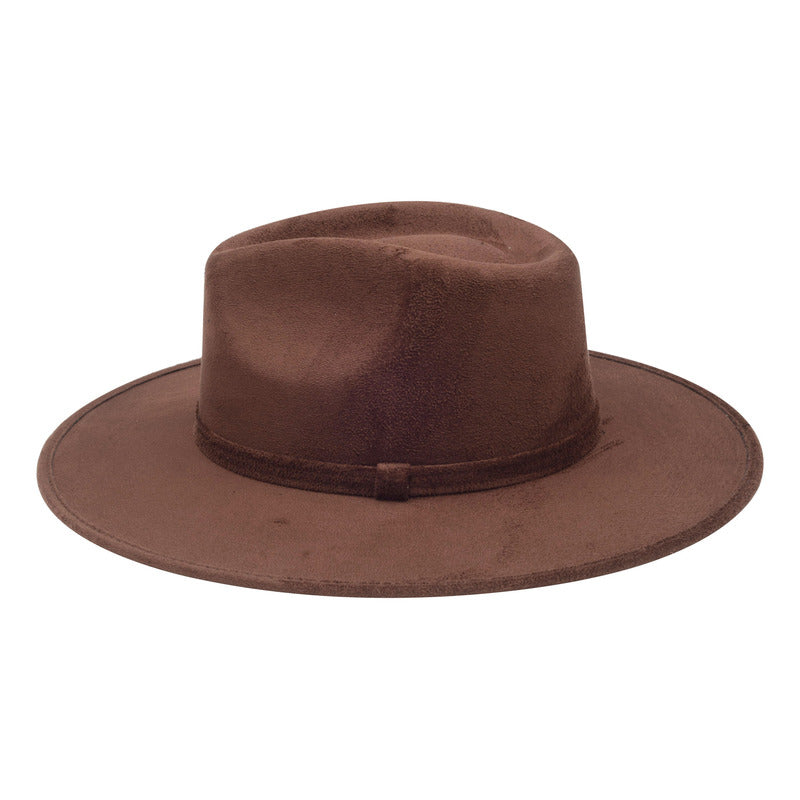 Sombrero Unisex Casual De Gamuza Artesanal Suave Y Versátil