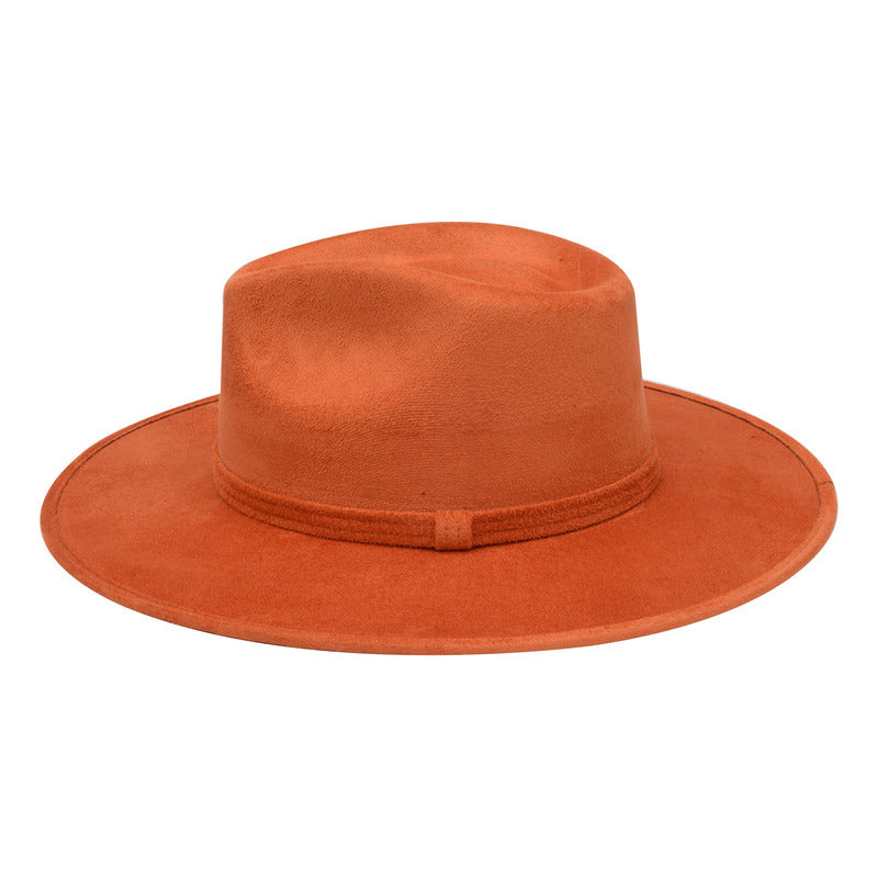 Sombrero Unisex Casual De Gamuza Artesanal Suave Y Versátil