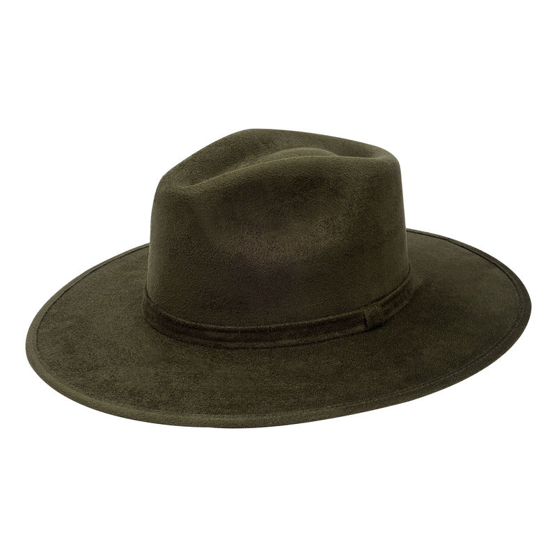 Sombrero Unisex Casual De Gamuza Artesanal Suave Y Versátil