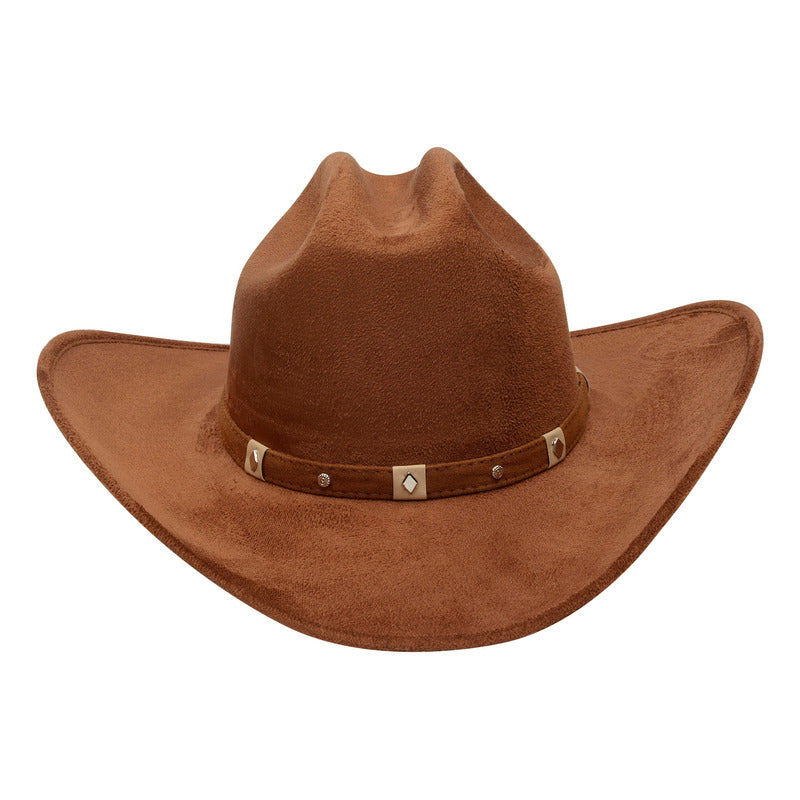 Sombrero De Gamuza Fino Horma Americana - Elegante Y Clásico