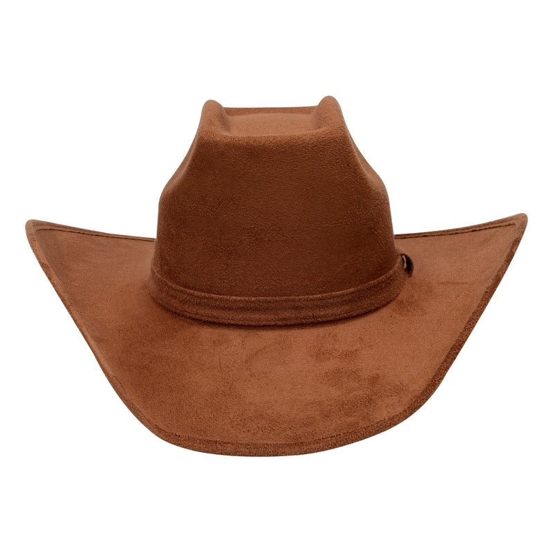 Sombrero Vaquero De Gamuza Fino 8 Segundos Clásico