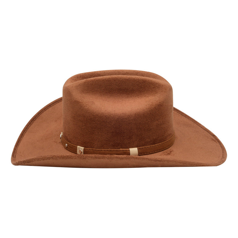 Sombrero De Gamuza Fino Horma Americana - Elegante Y Clásico