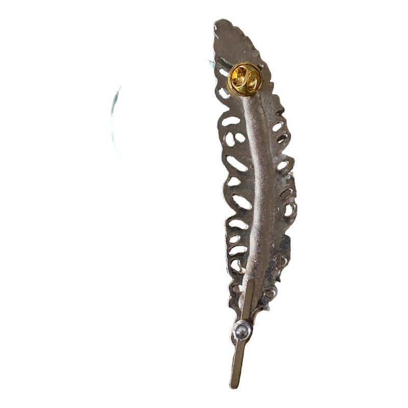 Pluma Metálica Rios Hats Para Sombrero Y Texana