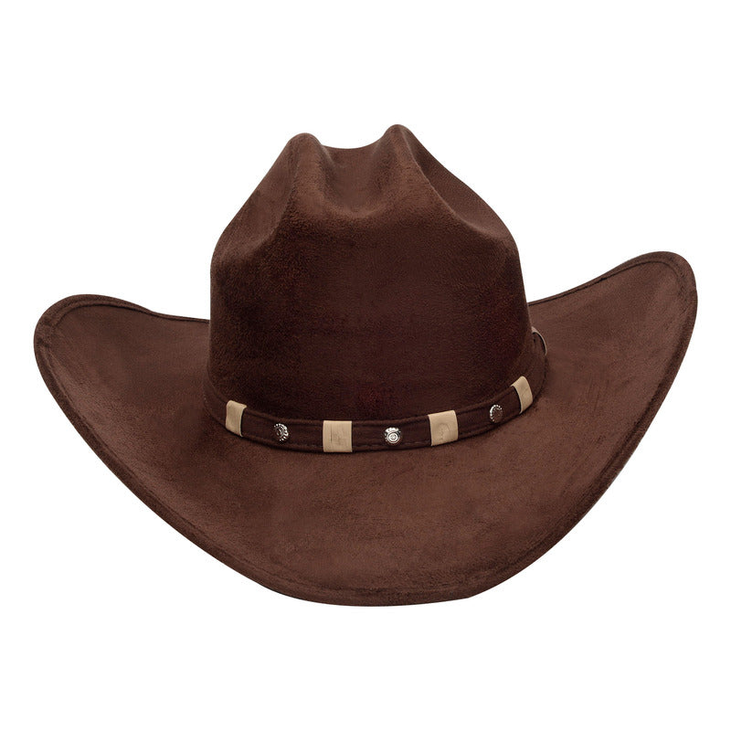 Sombrero De Gamuza Fino Horma Americana - Elegante Y Clásico