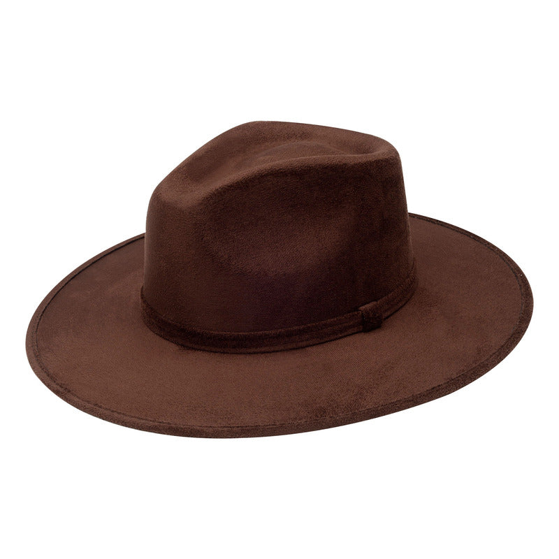Sombrero Unisex Casual De Gamuza Artesanal Suave Y Versátil