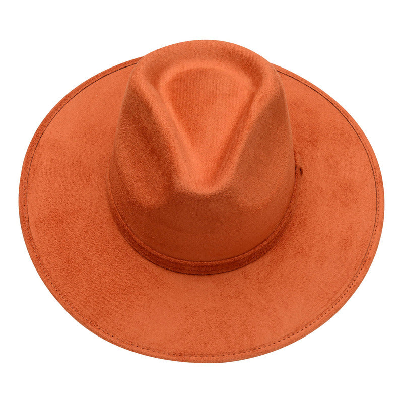 Sombrero Unisex Casual De Gamuza Artesanal Suave Y Versátil