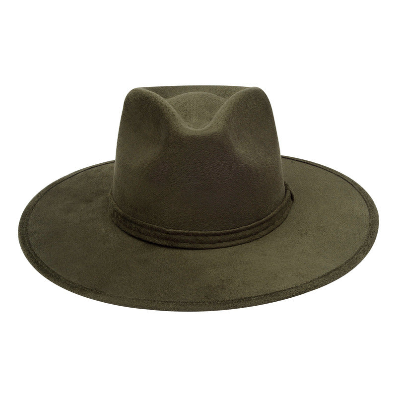 Sombrero Unisex Casual De Gamuza Artesanal Suave Y Versátil