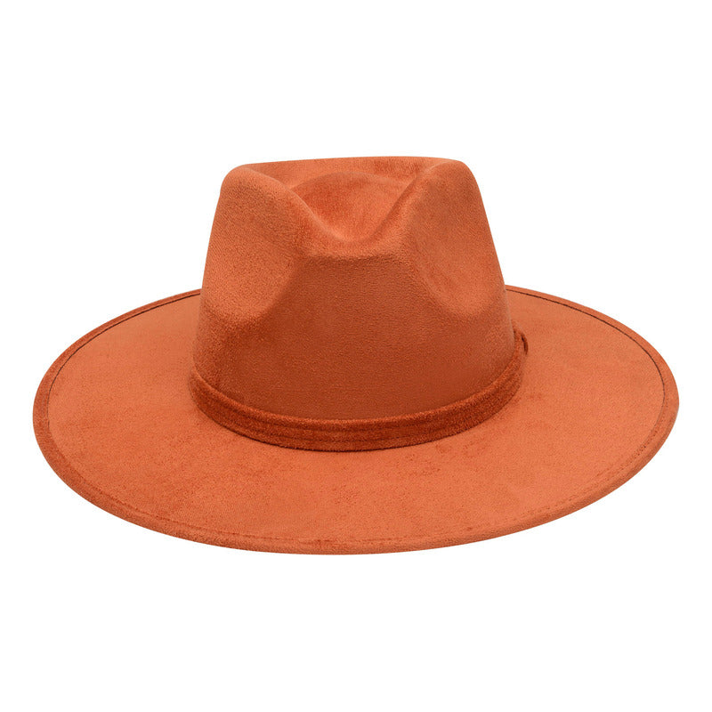 Sombrero Unisex Casual De Gamuza Artesanal Suave Y Versátil