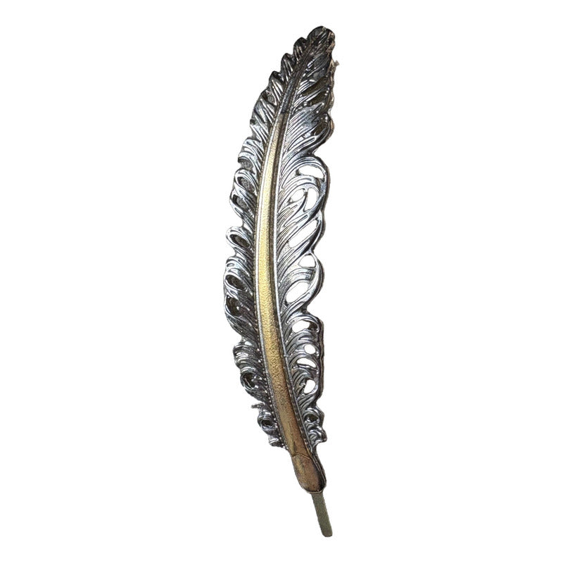 Pluma Metálica Rios Hats Para Sombrero Y Texana